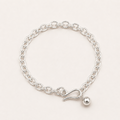 Sterling Silver Vintage Rolo Chain Bracelet