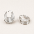 Sterling Silver Sculptural Statement Earrings