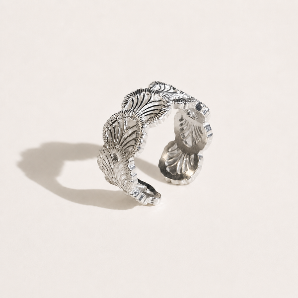 Silver Lace Adjustable Ring