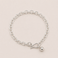 Sterling Silver Vintage Rolo Chain Bracelet