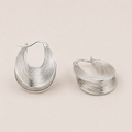 Sterling Silver Sculptural Statement Earrings