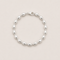 Sterling Silver Vintage Beaded Bracelet