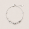 Sterling Silver Beaded Chain Bracelet