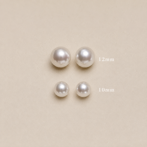 Claire White Pearl Stud Earrings