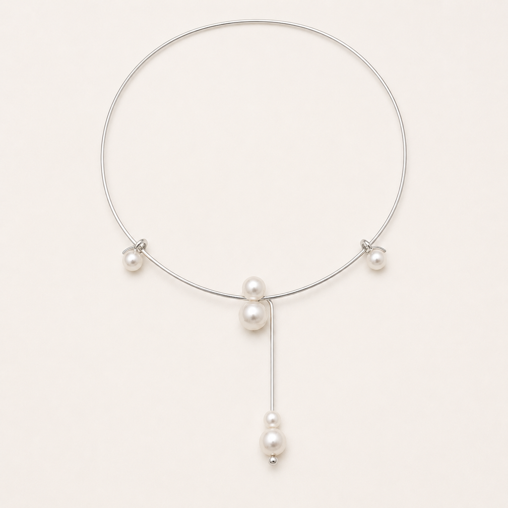 Colette Floating Pearl Collar Necklace