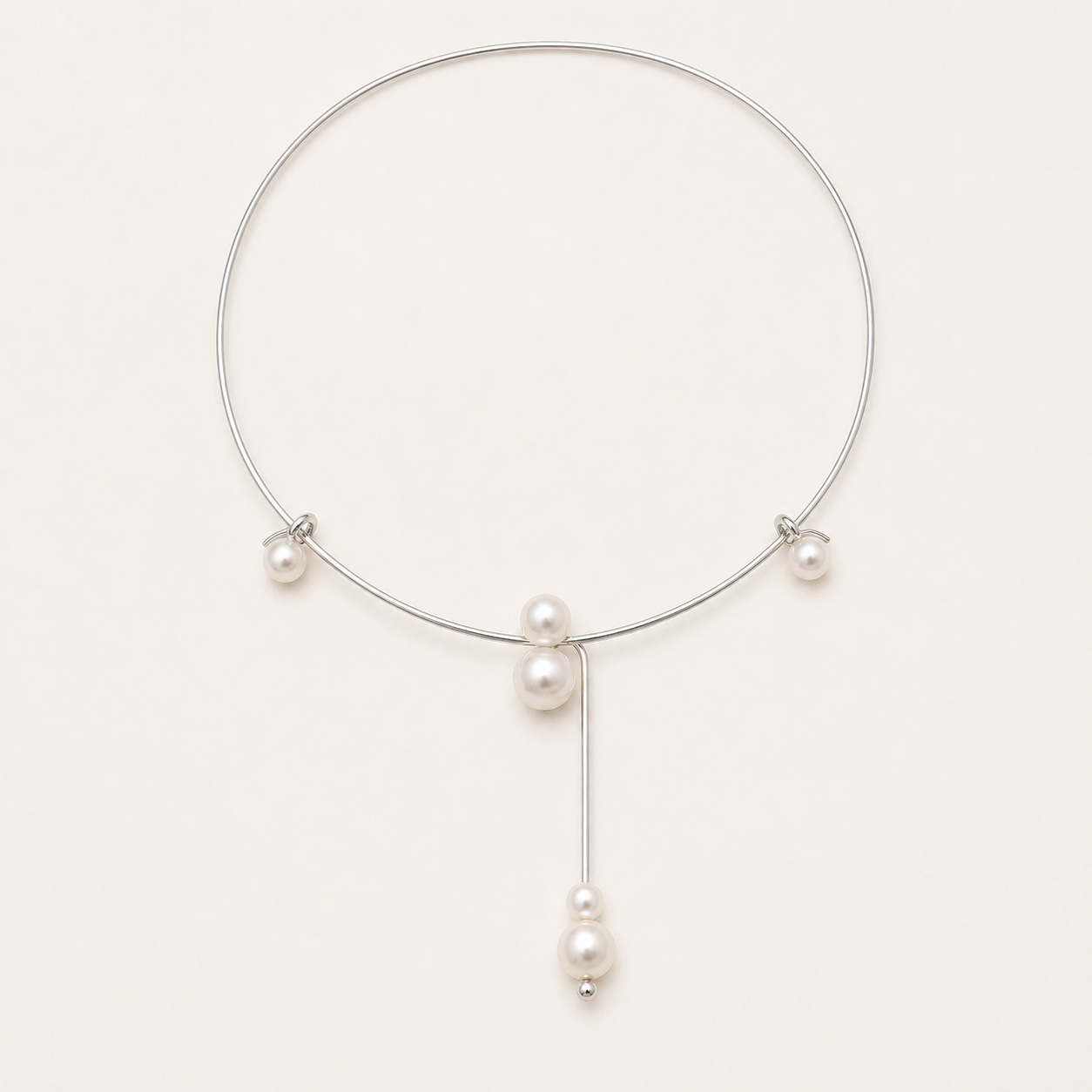 Colette Floating Pearl Collar Necklace