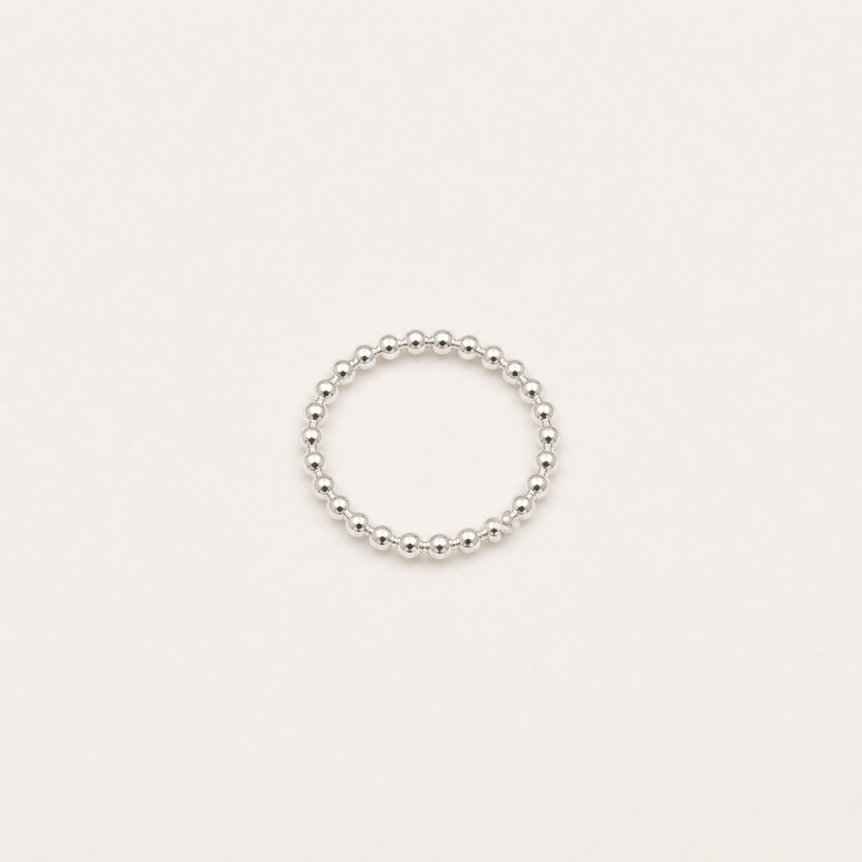 Sterling Silver Spinning Bead Ring