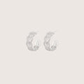 Sterling Silver Lace Texture Earrings